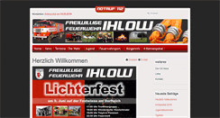 Desktop Screenshot of ff-ihlow.de